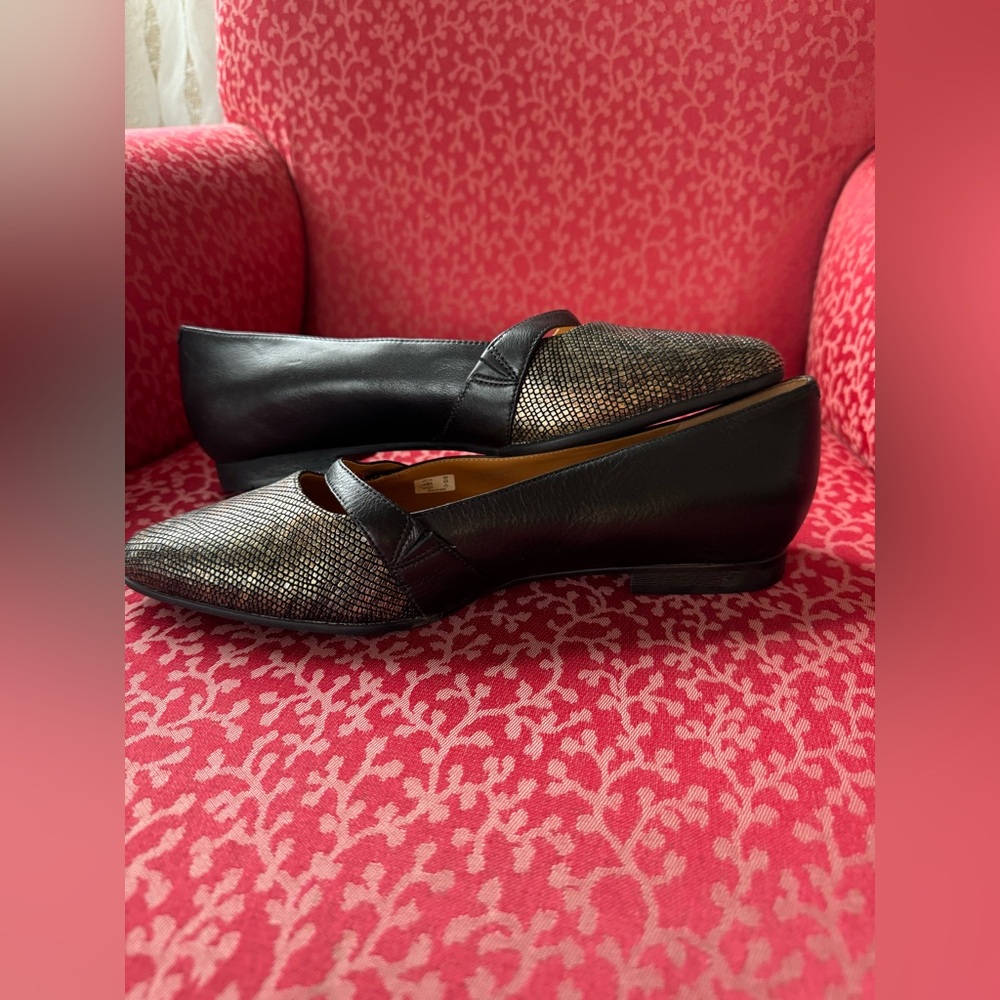 Ecco Akita Flats, Black & Multi Metallic, Size 40 - Picture 10 of 16